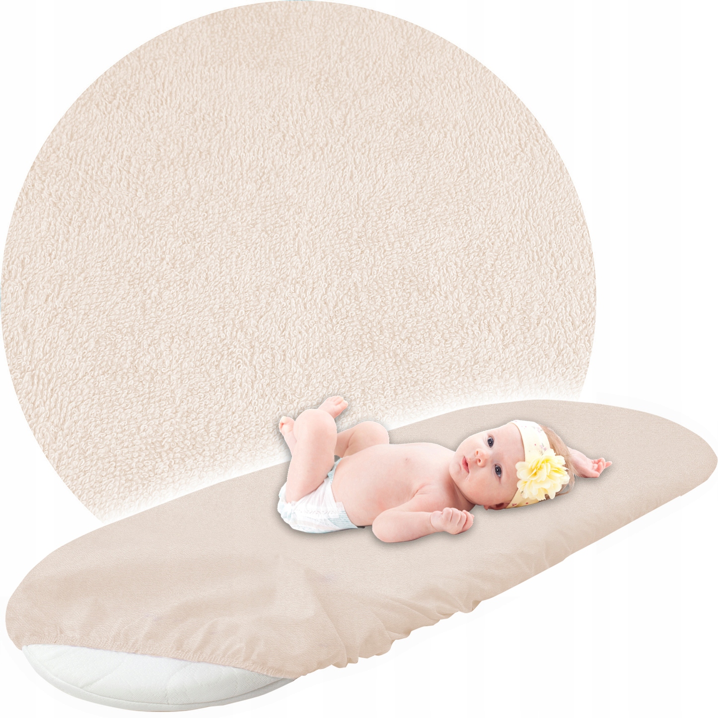 

Prześcieradło Do Wózka Kołyski 38x80 Z Gumką