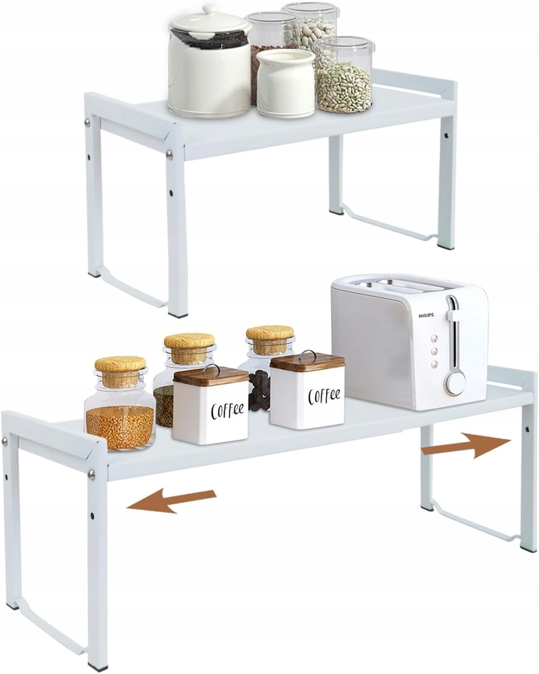 Rozkladacia polica do kuchynskej skrinky ZenMaarket CFZWJ-1 2 ks