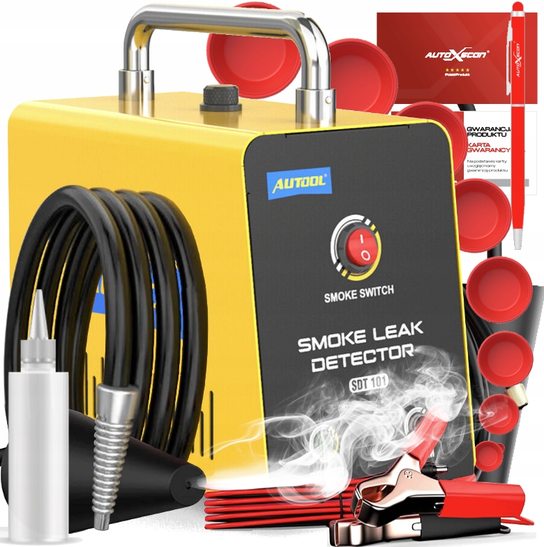 Autool SDT101 Tester Těsnosti Generátor Kouře Kužel sada Zátek Bonus