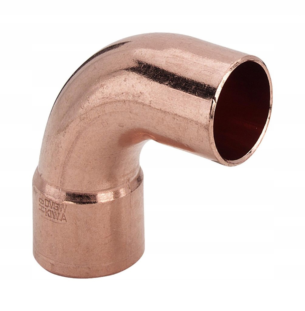 ŁUK NYPLOWY 54MM 90 STOPNI DO LUTOWANIA