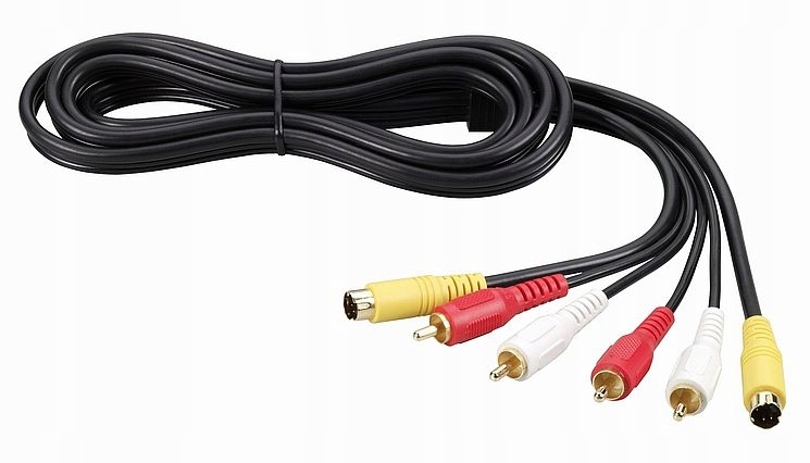 Kabel S-Video + 2 x cinch złote styki THOMSON