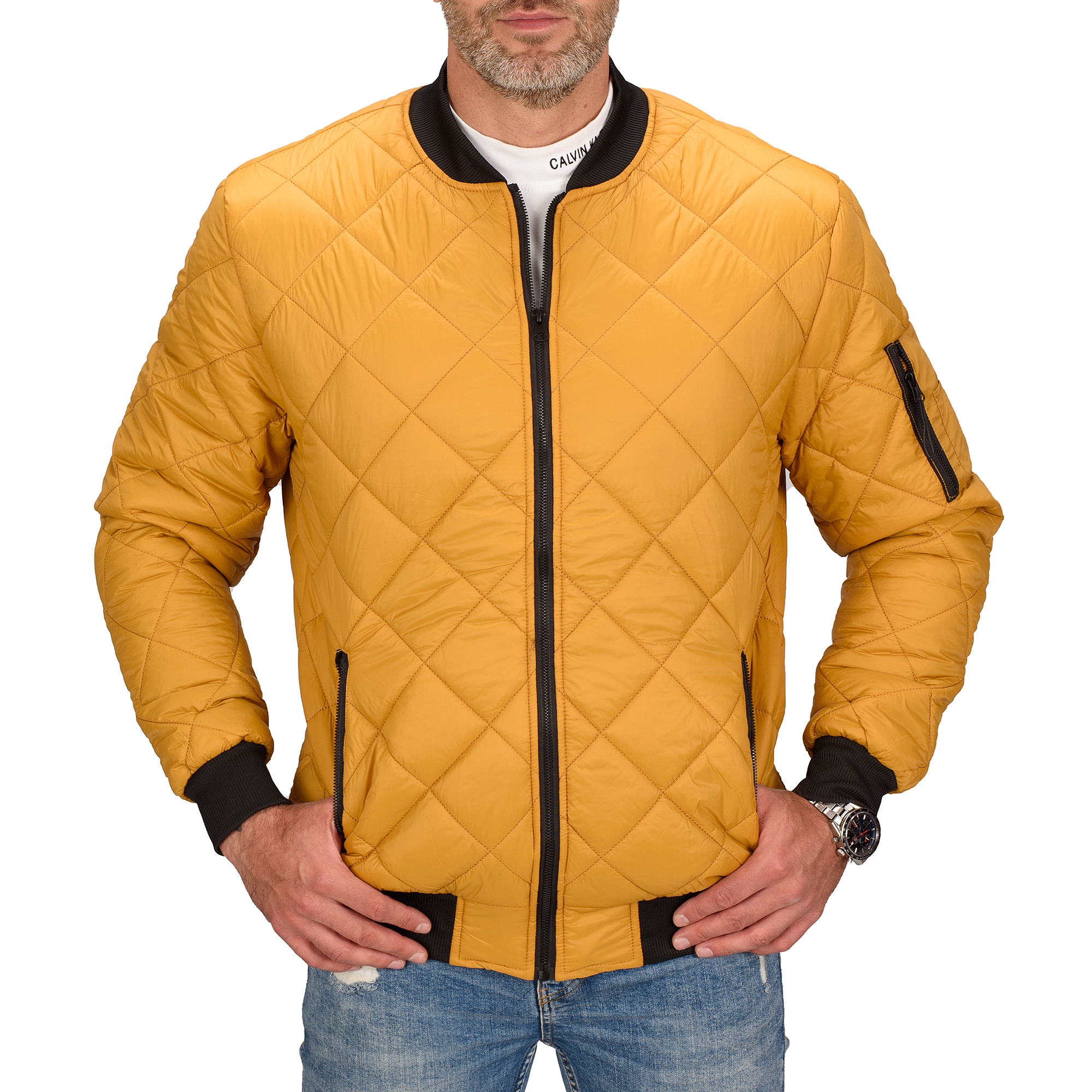 

KR01 roz XXL Kurtka Męska Bomber Jacket Pikowana