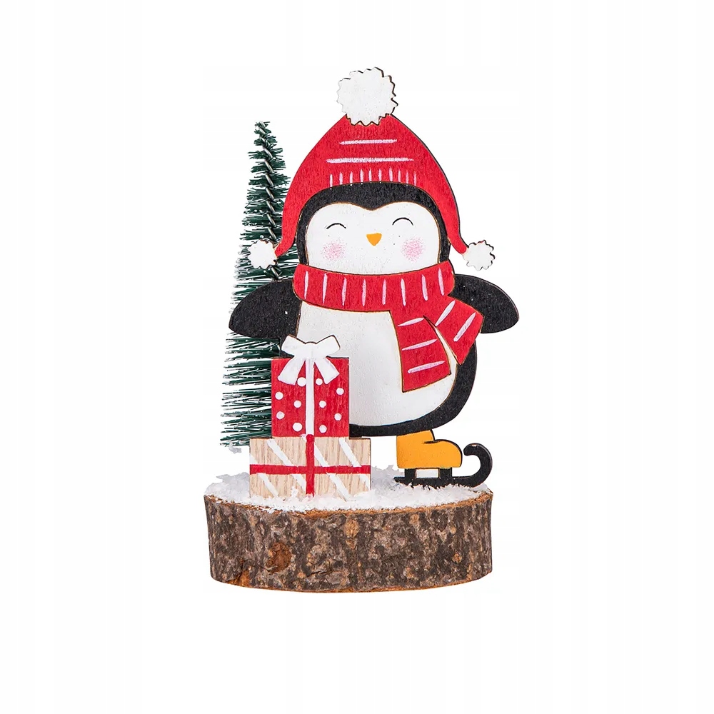 DEKORACYJNA FIGURKA ŚWIĄTECZNA Ozdoba Boże Narodzenie Pingwin Altom
