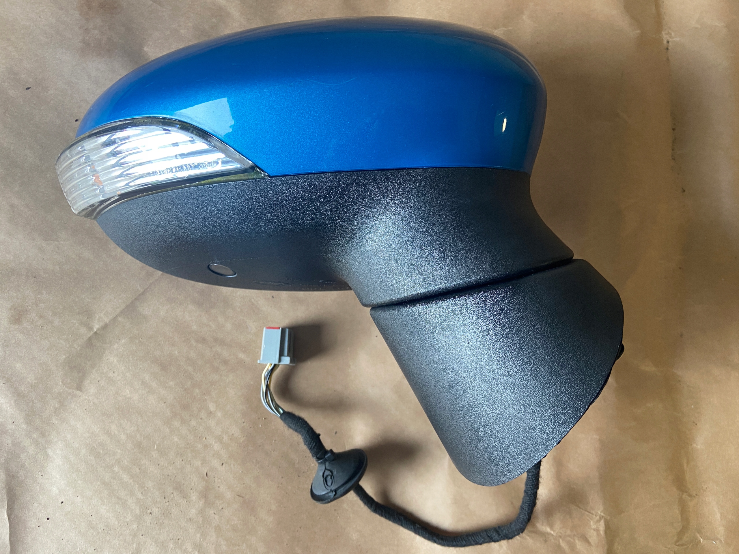 FORD FIESTA MK7 LIFT 2012-2017 mirror 10 PIN CANDY BLUE right