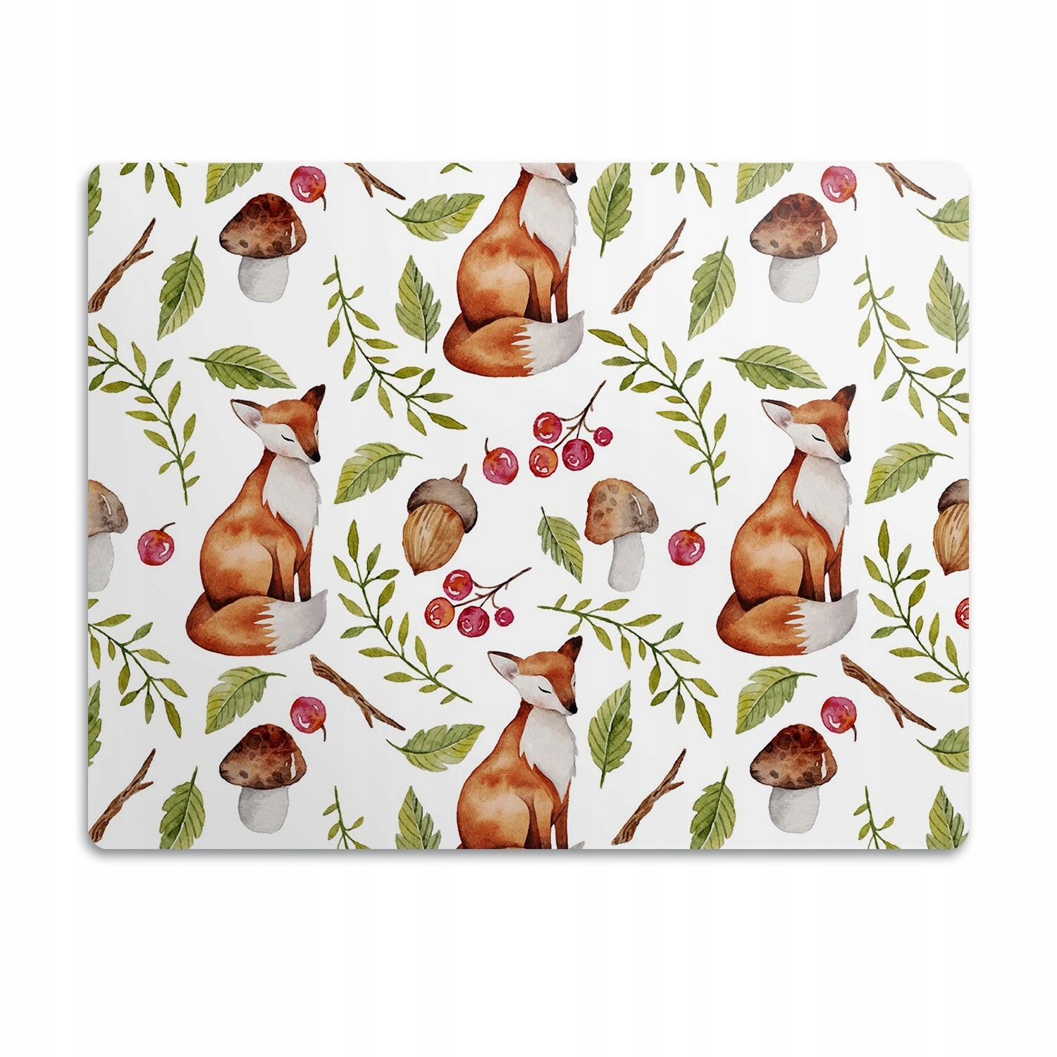 Levně Pro psa podložka pod misku Lesní liška vzor 90x60 cm