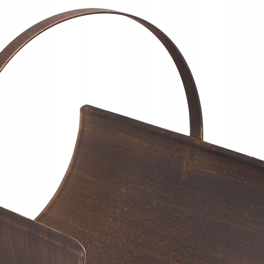 @ KOSZ NA DREWNO MATEO złota patyna AKCESORIA Rodzaj kosz