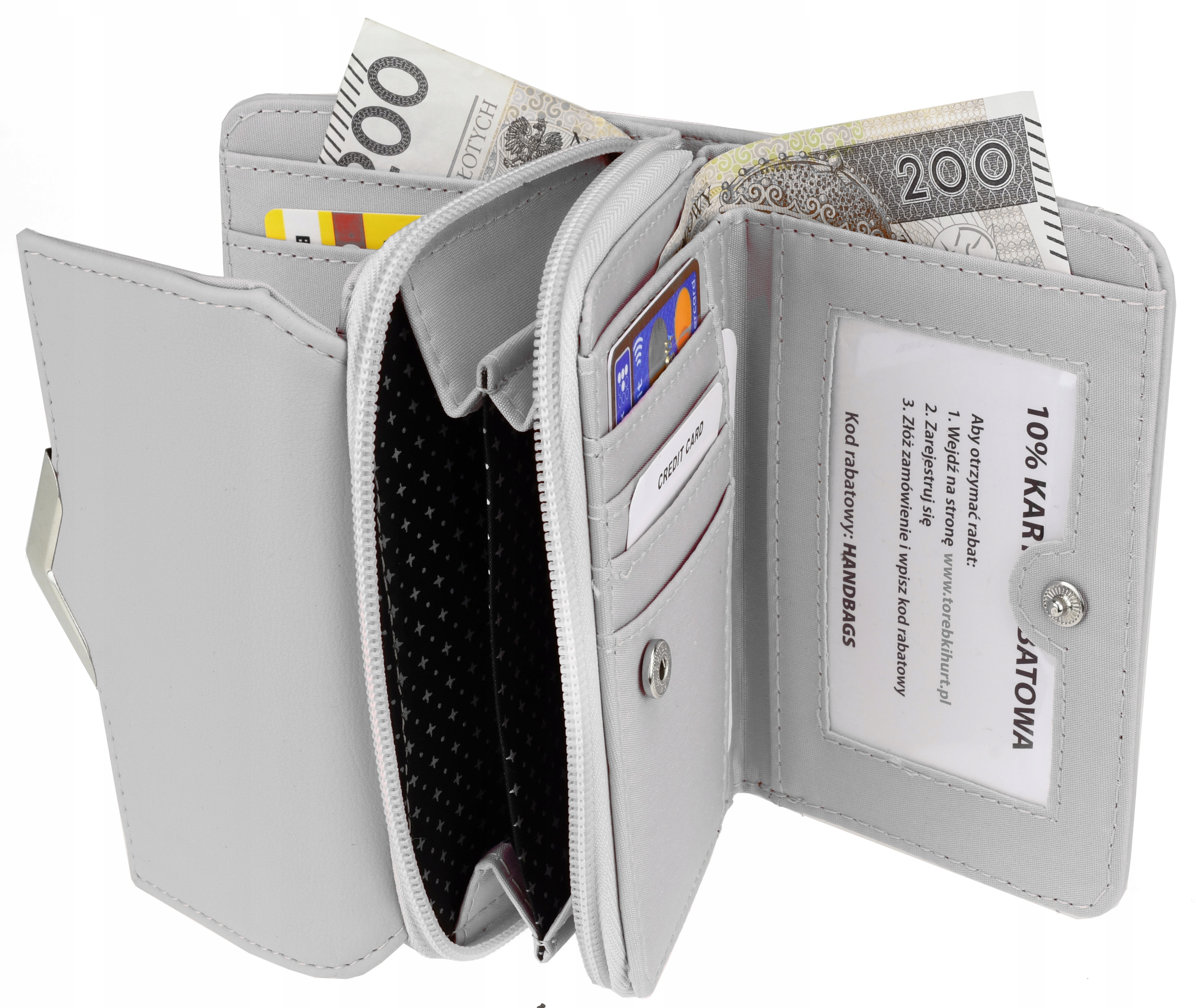 MAŁY POJEMNY PORTFEL DAMSKI PORTMONETKA KOLORY 174 Kod producenta PS174