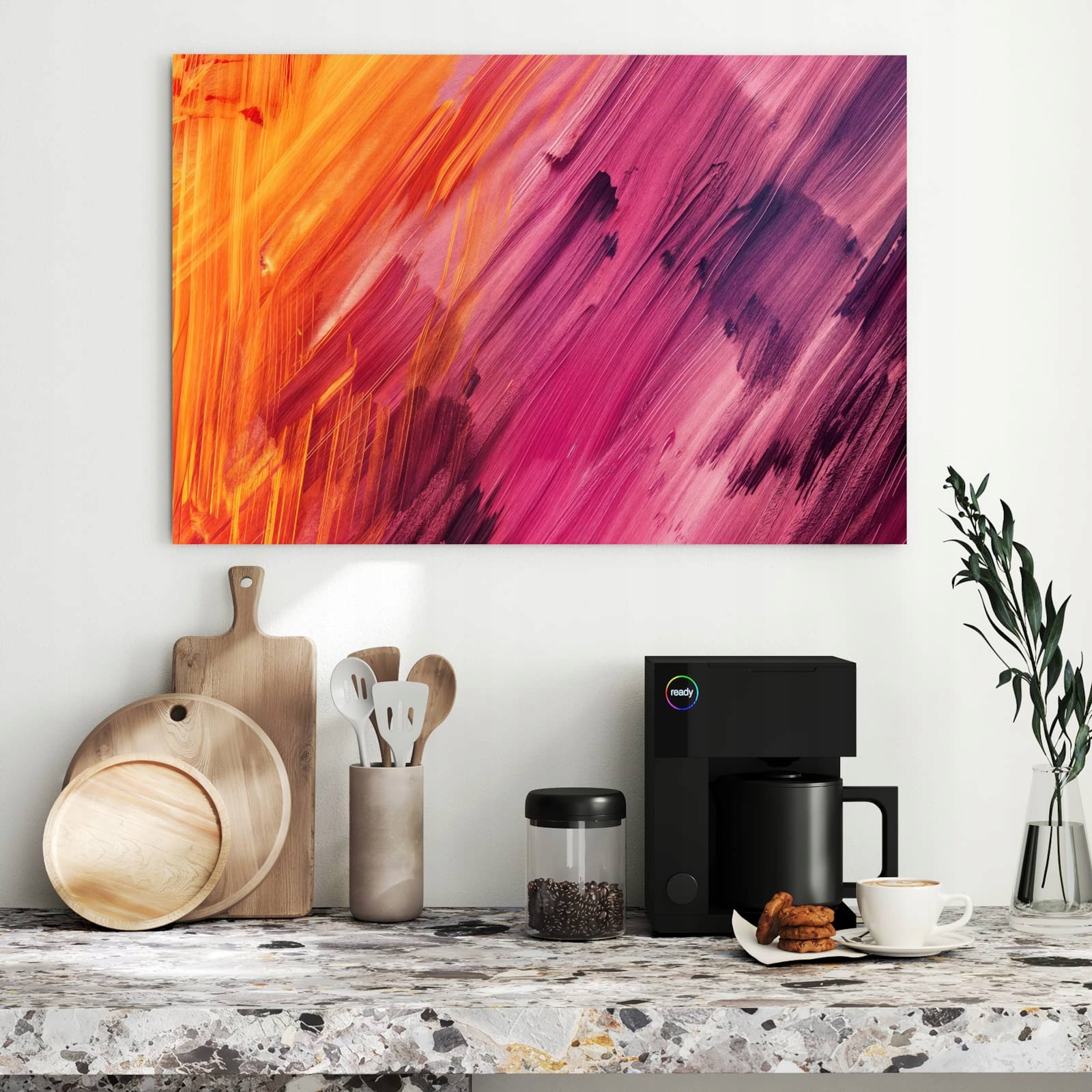 Magnetická tabule Abstraktní Barvy 90 × 60 cm