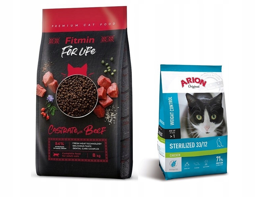 Fitmin cat For Life Castrate Beef 8 kg