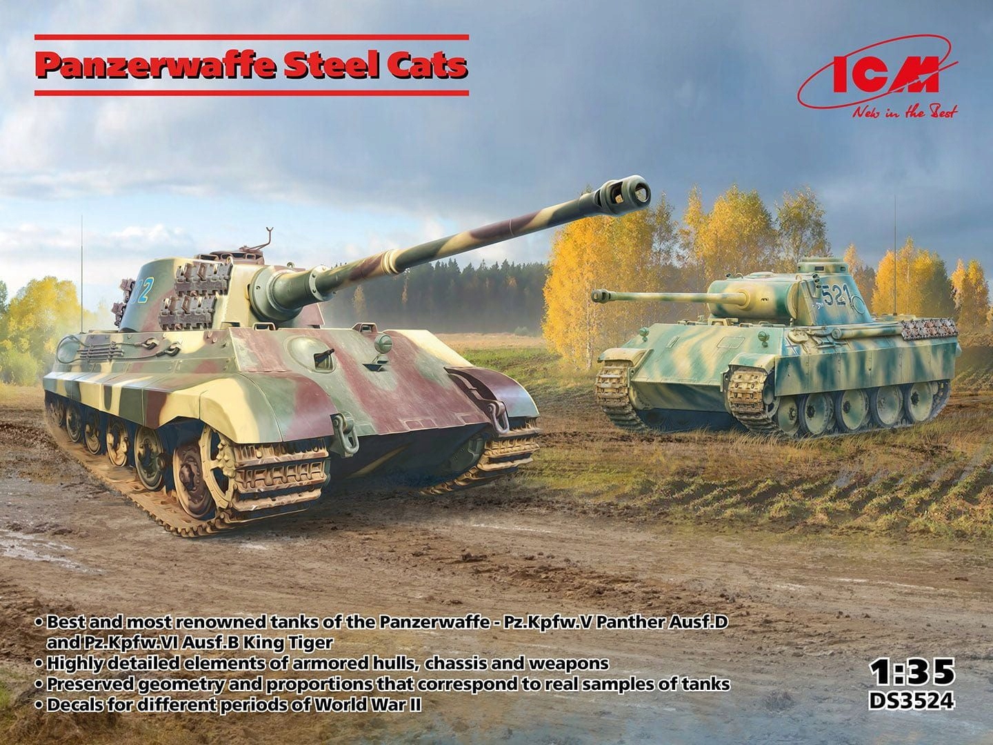 Panzerwaffe Steel Cats 1:35 ICM DS3524