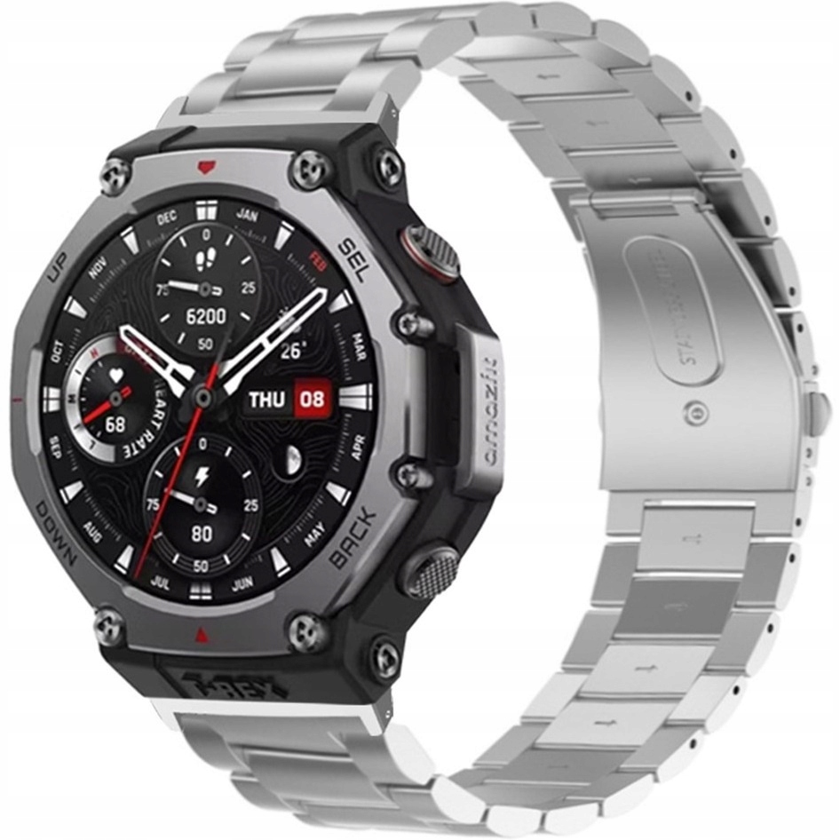 Bransoleta Do Amazfit T-rex 3 Pasek Metalowa Opaska Gustowna