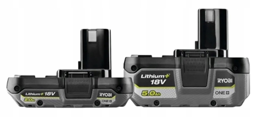 Ryobi RB18252 Akumulatory 18V 5.0Ah RB1850X 2.0Ah RB1820C blister