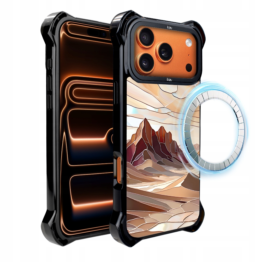 Pouzdro pro iPhone 17 Pro Ibizu DropGuard Ultra s MagSafe, Pouštní klid