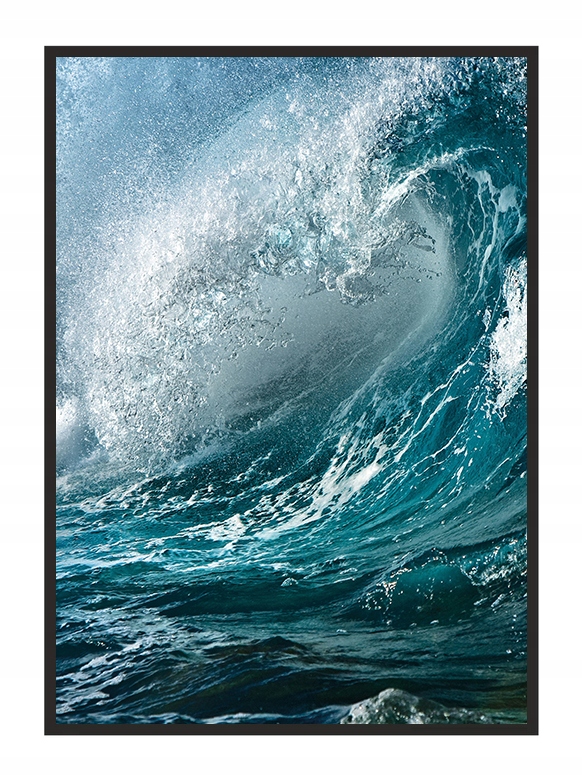 

Obraz Plakat W Ramie 43x33 cm Fala P822