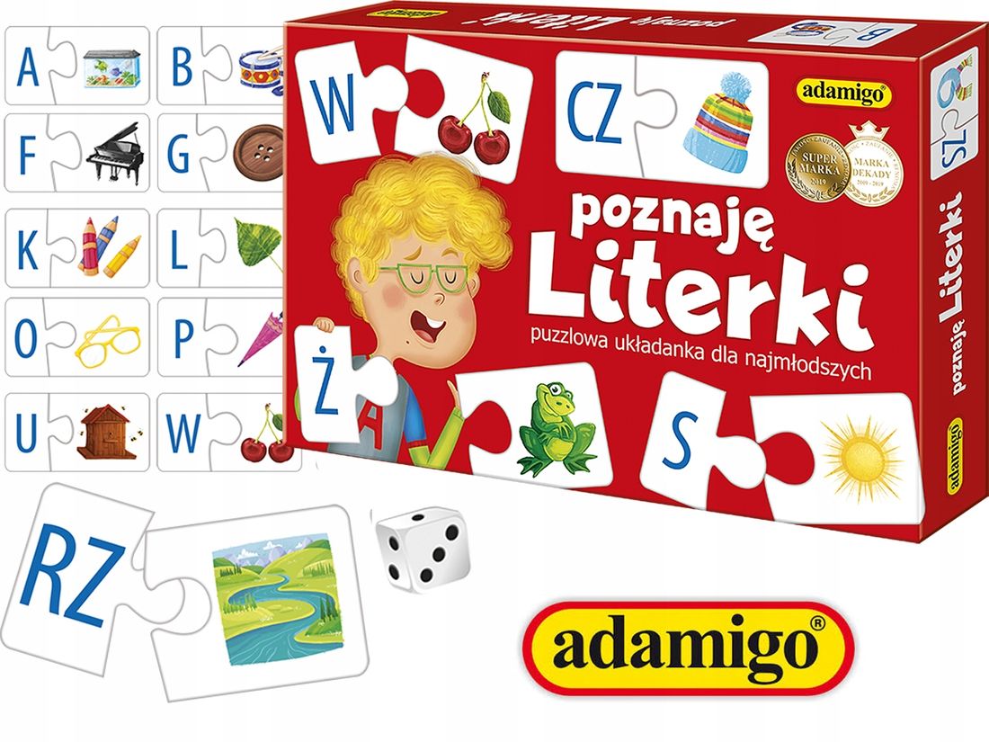 

Gra planszowa Poznaję literki Gra puzzlowa