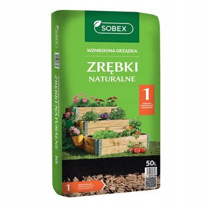 Zrębki wzniesiona grządka - 50 l