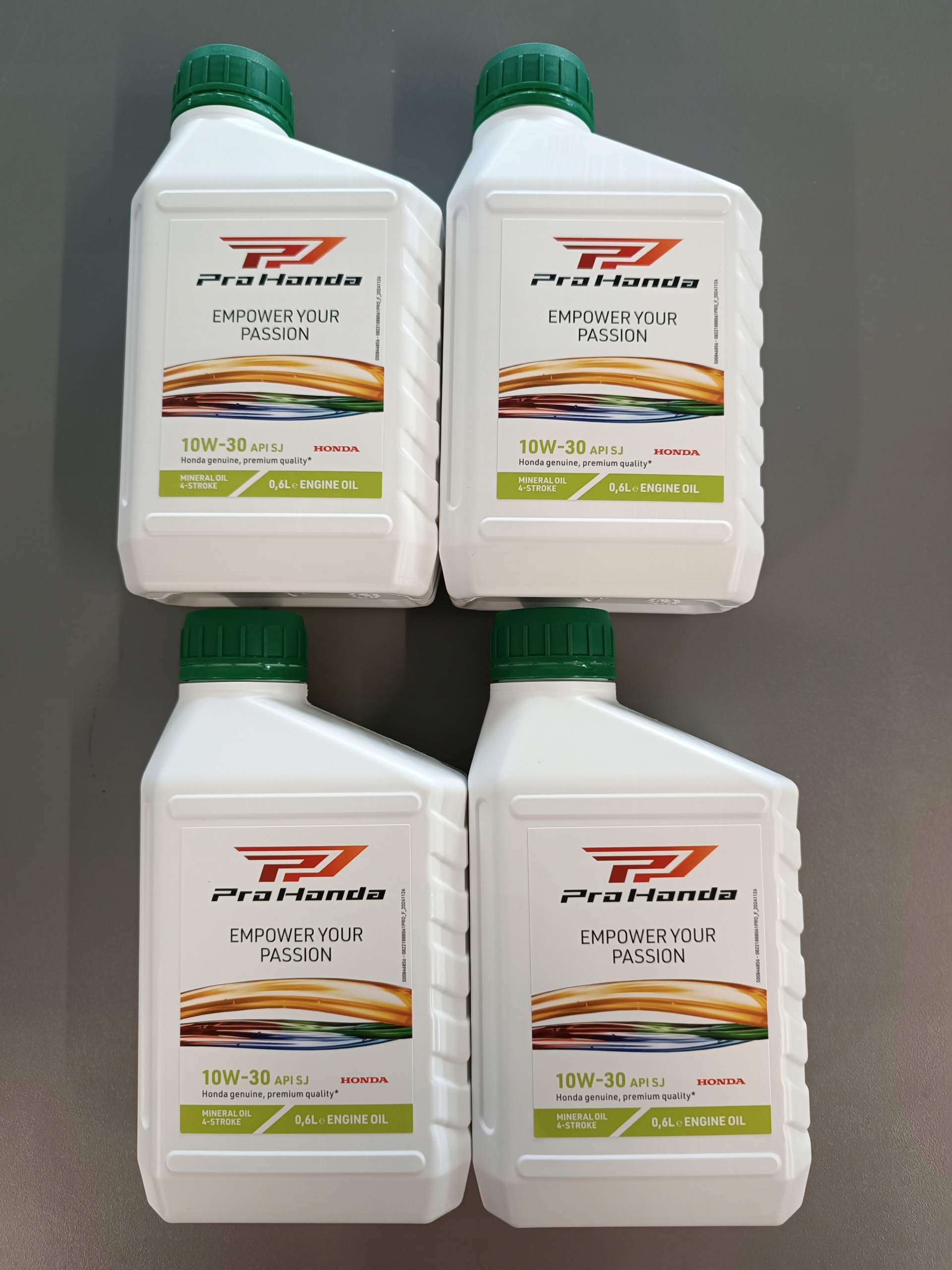 4x Honda olej silnikowy 10W30 0,6l Gx Gxv Gcv Gxr