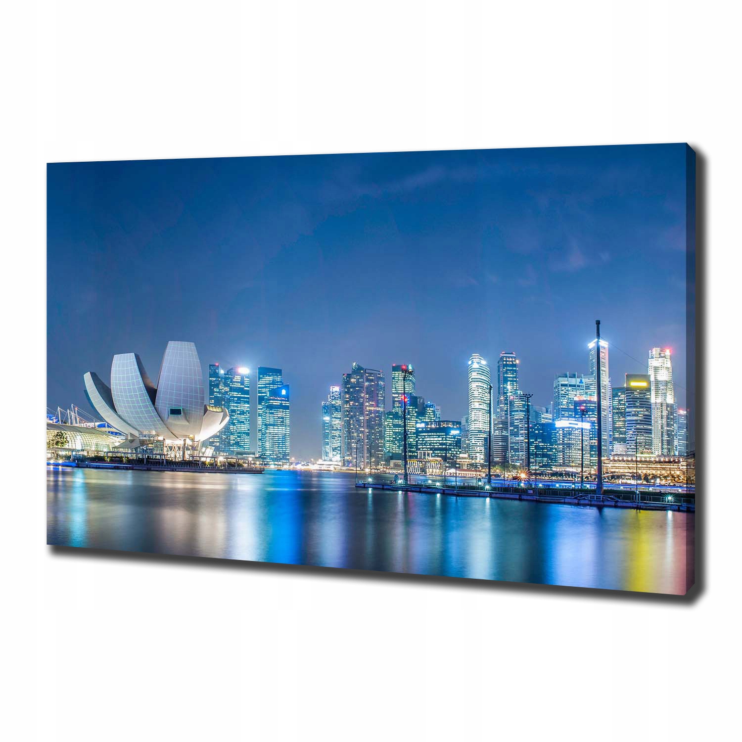 

Foto obraz na płótnie Singapur nocą 100x70 cm