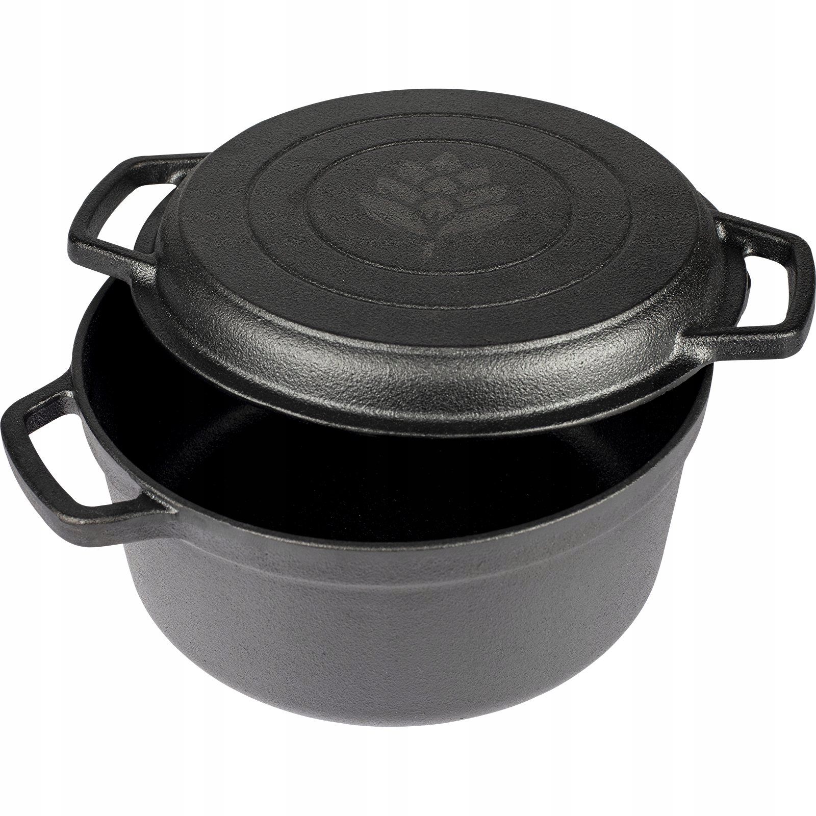 

Żeliwny garnek 3,5l z patelnią grillową Browin