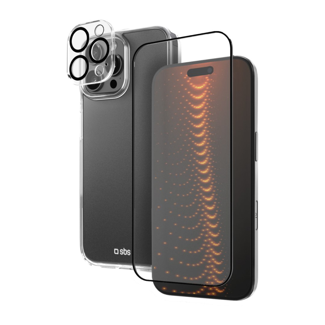 Zestaw ochronny 3w1 na iPhone 16 Pro Max etui szkło ochronne na ekran i apa