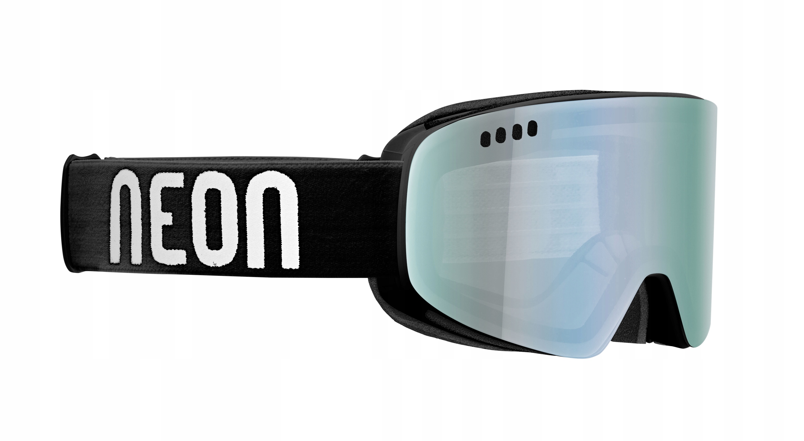 Lyžařské Brýle Neon Světle Černé Bílé Zrcadlo Acciaio CAT3