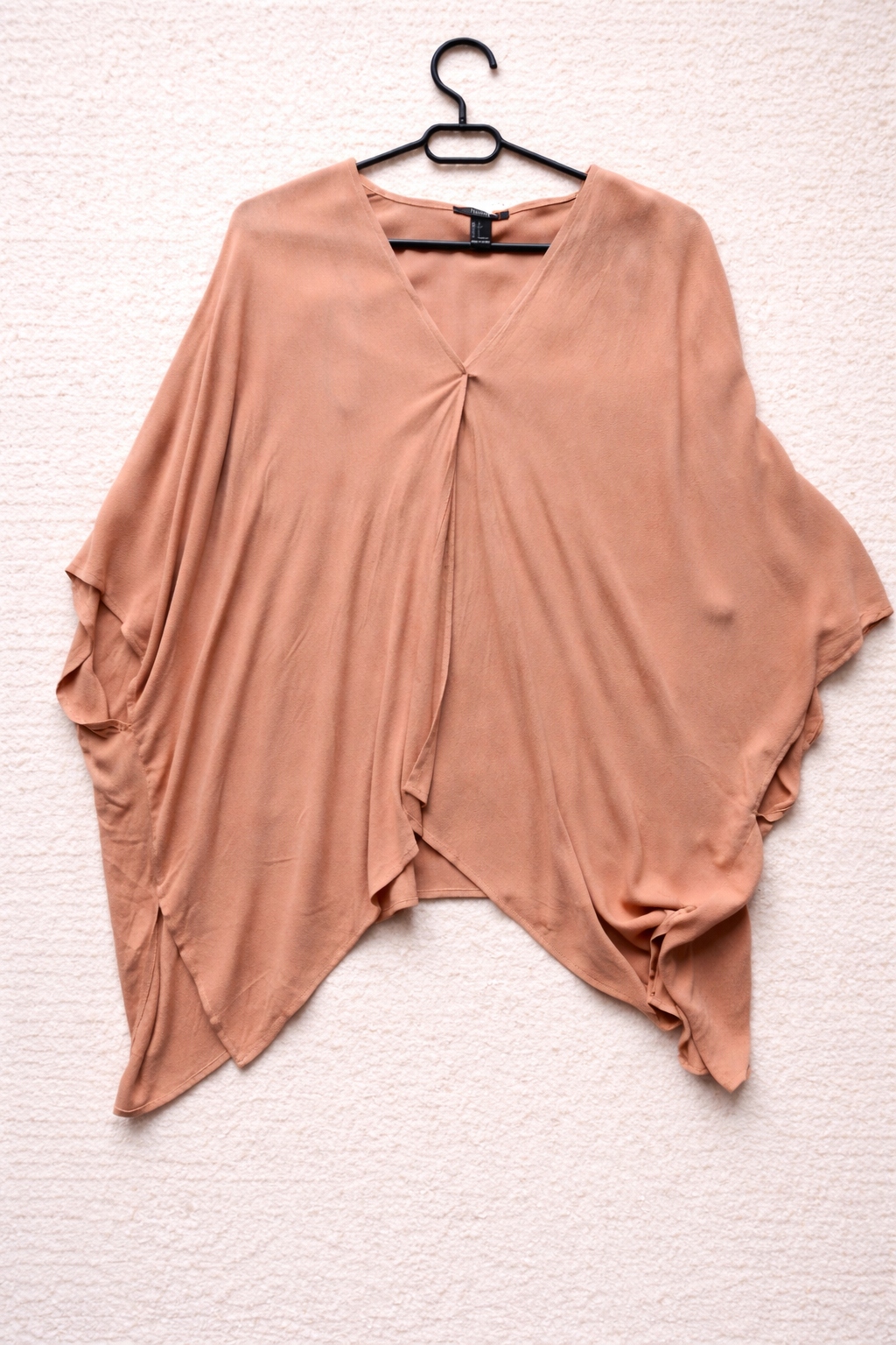 FOREVER21 NARZUTKA WIOSENNA PONCZO NIETOPERZ ZWIEWNA LUŹNA BRZOSKWINIOWA S