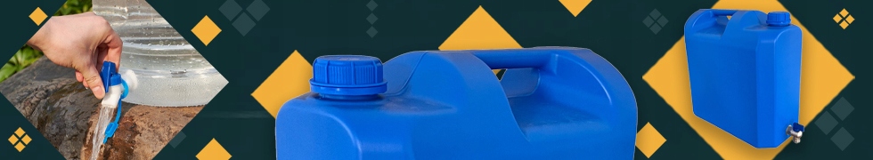 POJEMNIK na WODE 20l banka KANISTER z KRANIKIEM GRAMATURA produkt POLSKI Marka Inna