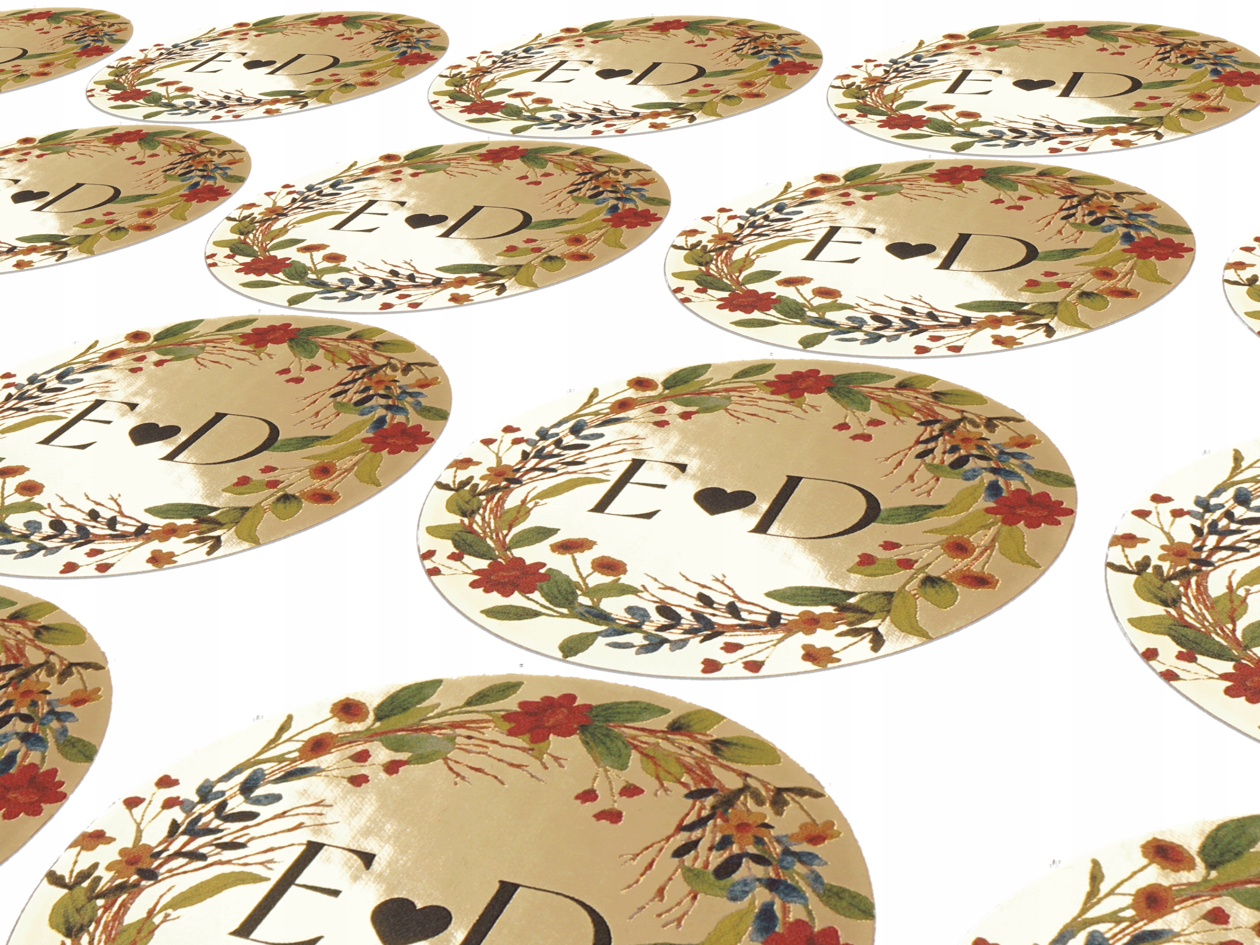 Naklejki ślubne złote ekskluzywne 96sz ślub wesele