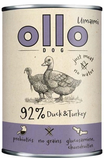 Levně Ollo mokrá Umami Kačka Krůta Krmivo pro psa 6x850g