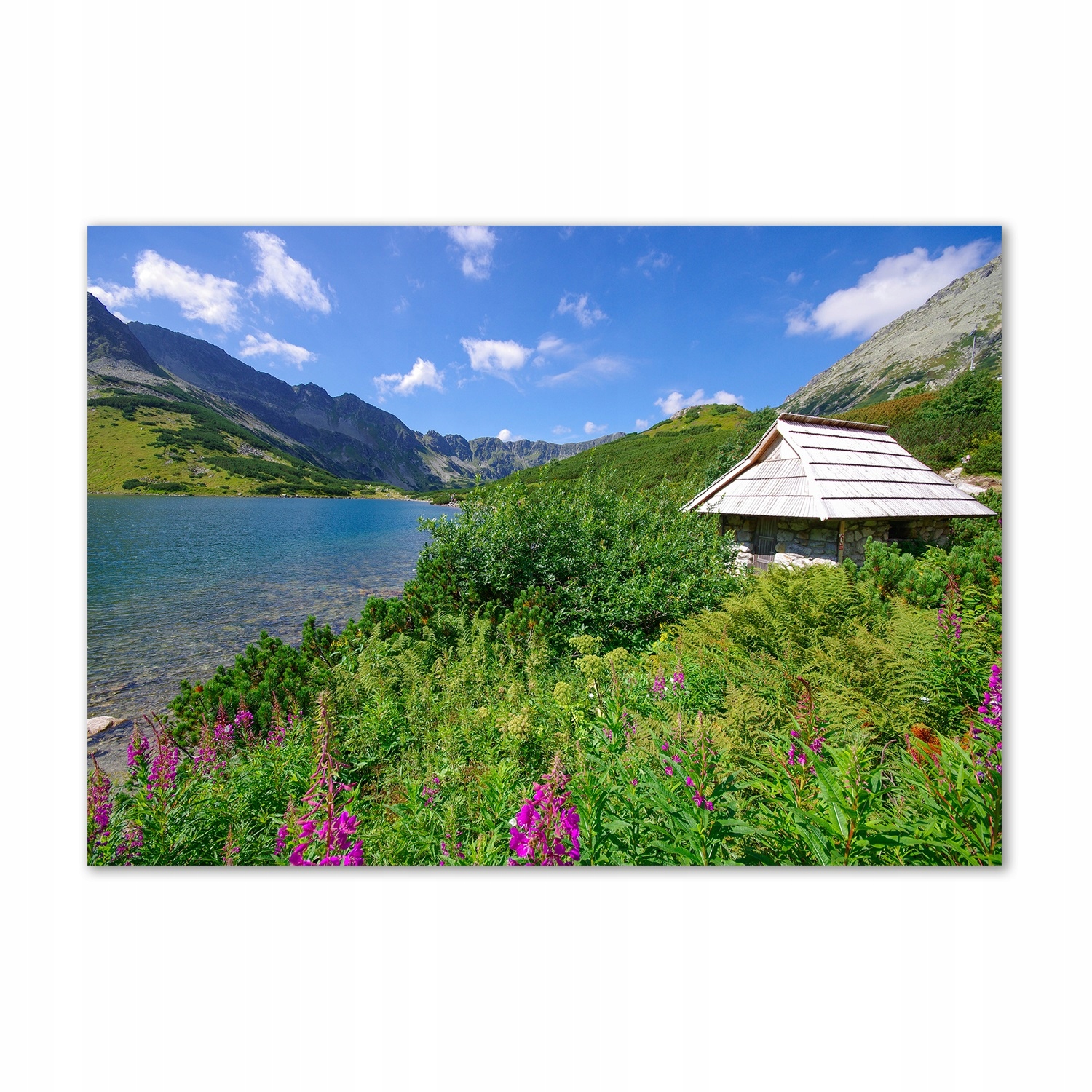 

Foto obraz szkło akryl Domek w Tatrach 100x70cm