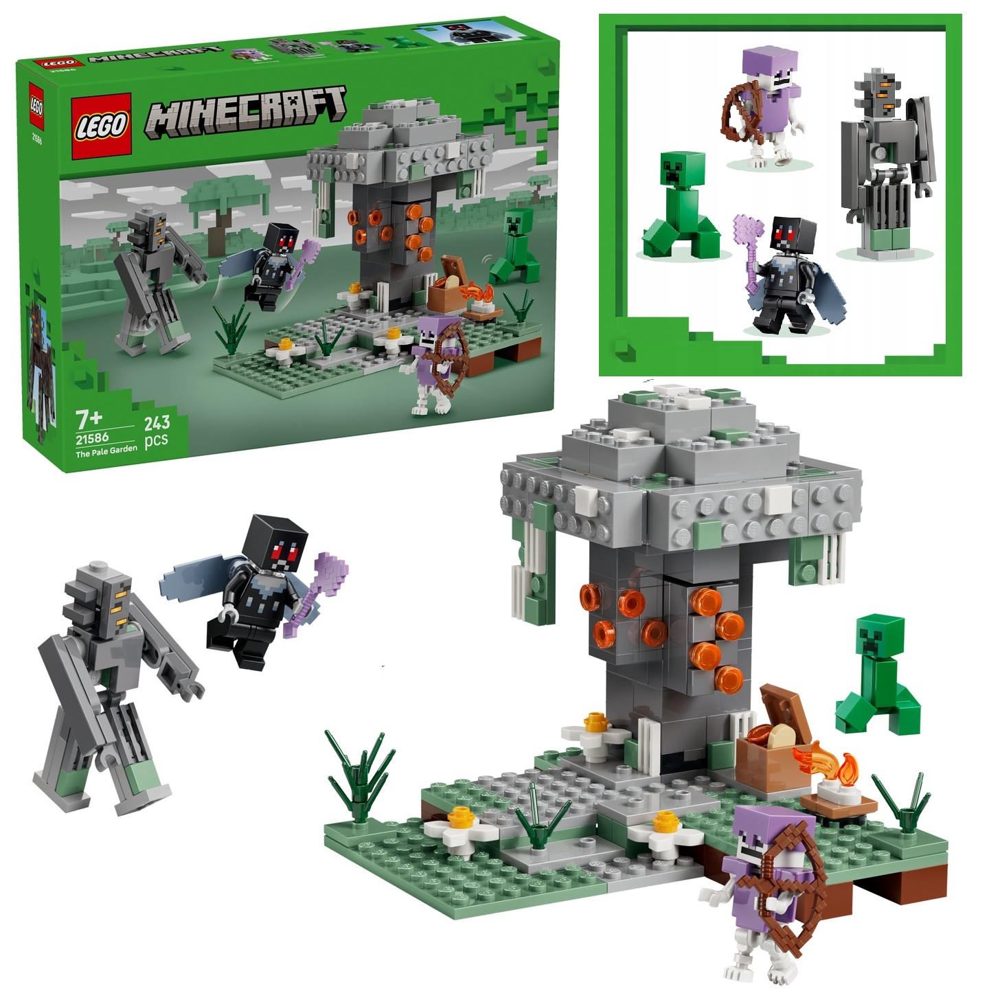 KLOCKI LEGO MINECRAFT 21586 BLADY OGRÓD DLA DZIECI + KATALOG LEGO W PDF