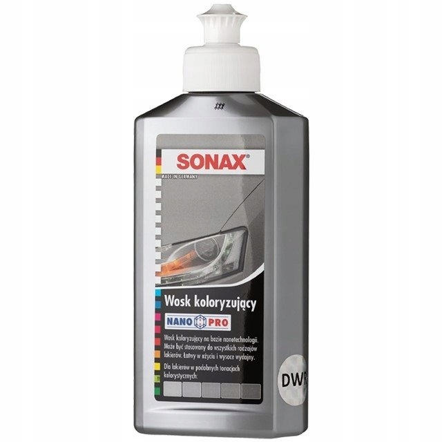 

Sonax Wosk Koloryzujący Nanopro Srebrny 250ML.