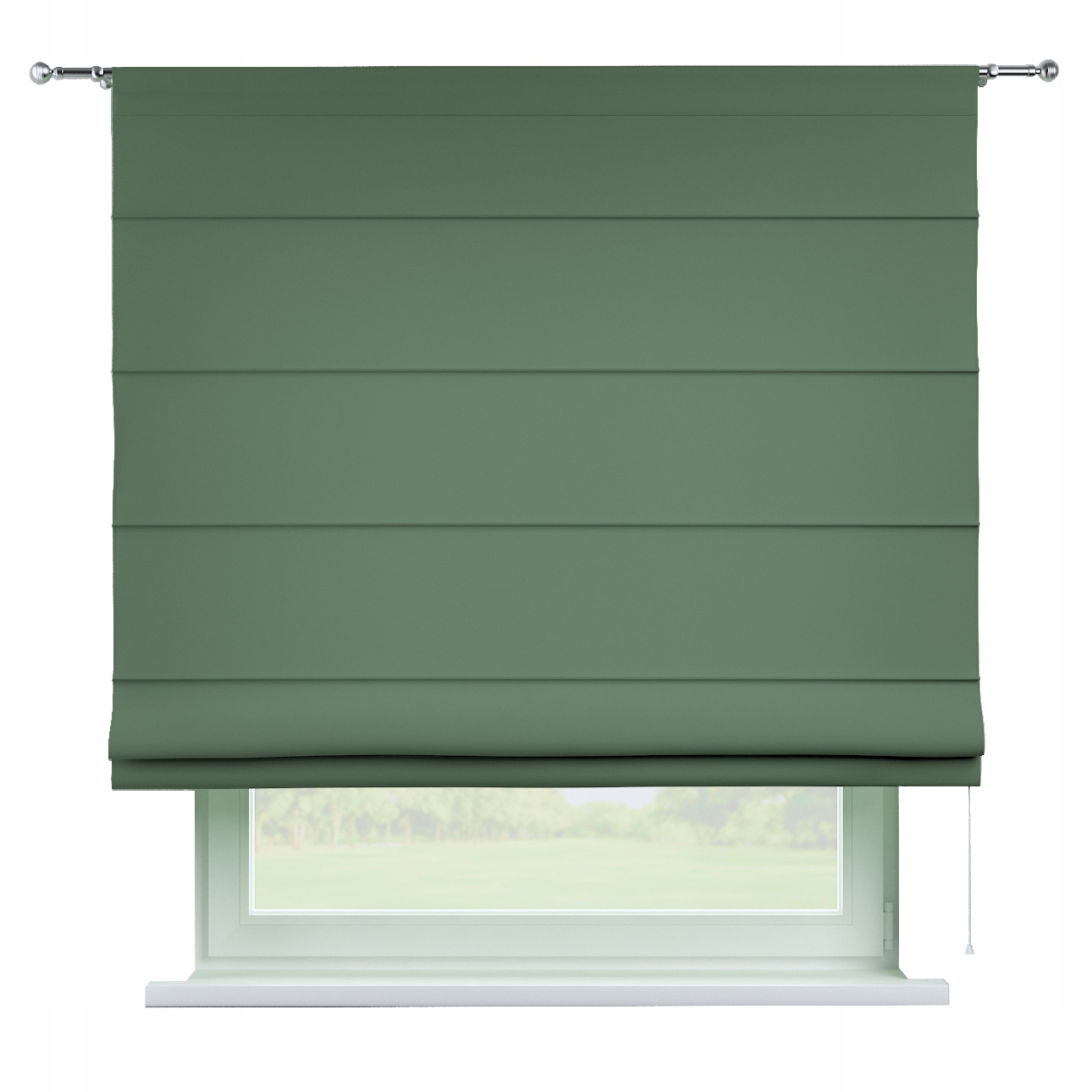 Hotová římská roleta Torino 130 x 170 cm zelená
