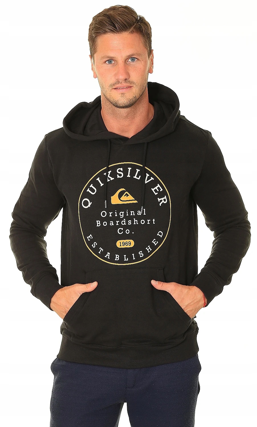 Mikina Quiksilver Circle Trim Hood - KVJ0/Black