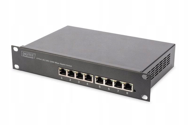 Digitus 8-port Gigabit Ethernet Switch DN-80114 Unmanaged Rackmount