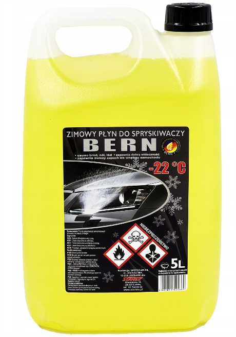 ZIMOWY PŁYN DO SPRYSKIWACZY BERN -22° 5 L WYŁĄCZNIE DLA FIRM