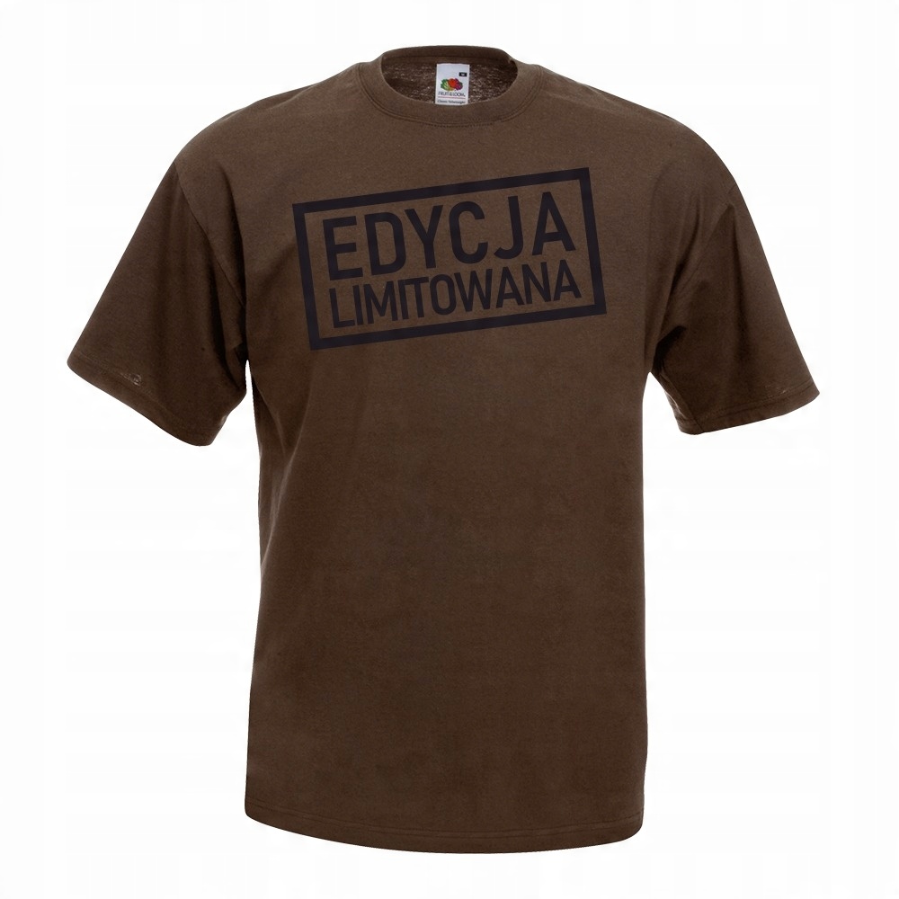 

Koszulka zabawna edycja limitowana L brązowa
