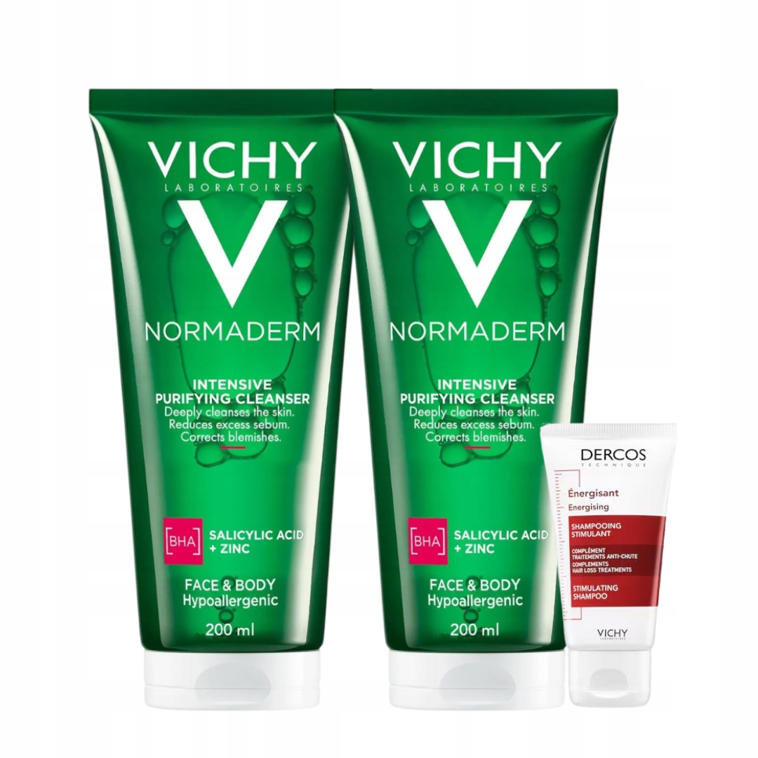Vichy Normaderm Phytosolution Żel do mycia twarzy oczyszczający 200ml-2PAK