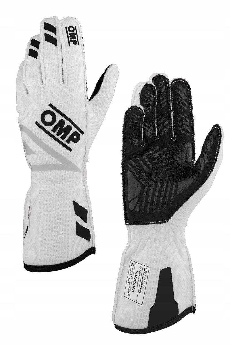 Rukavice Omp One Evo Fx Fia 8856-2018 biele veľ. S