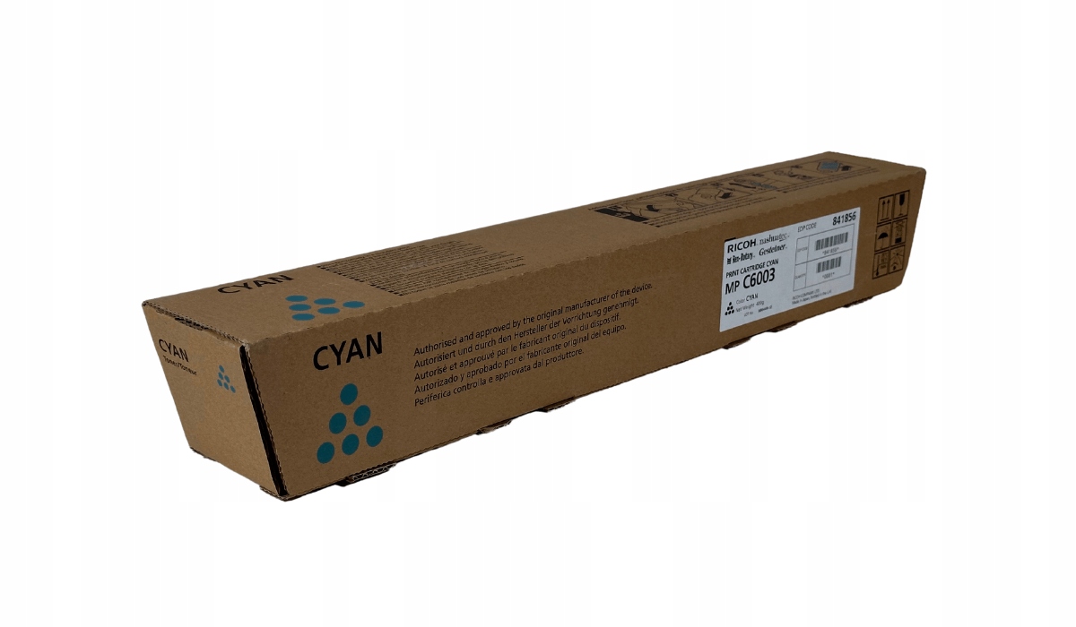 Toner Ricoh Mp C6003 841856 22,5 tisíc modrý c5503 c4503 Originál