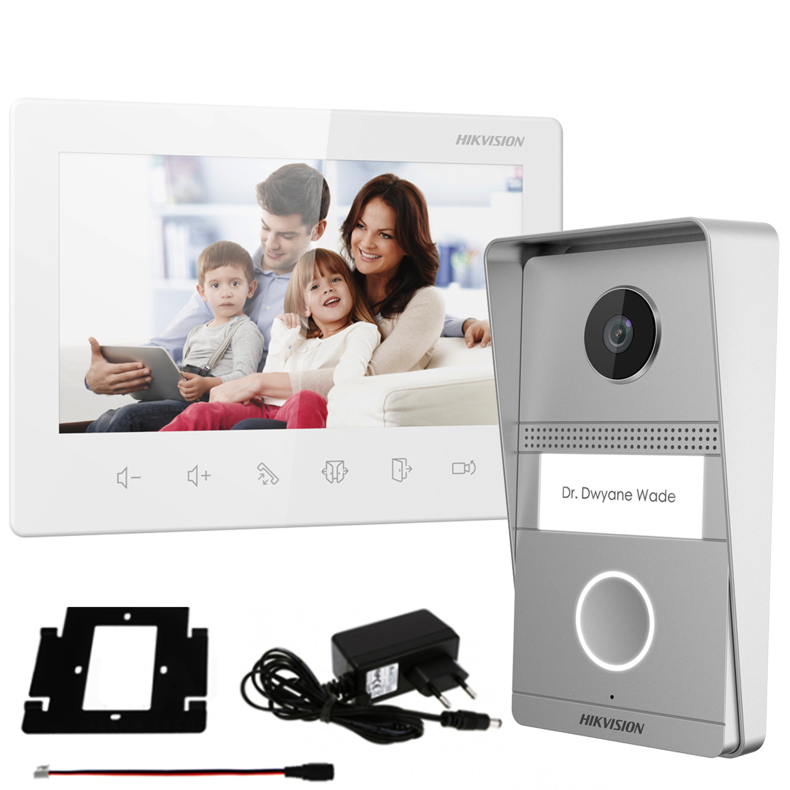 DOMOFON WIDEO dzwonek KAMERA HD WiFi LCD ekran 7''