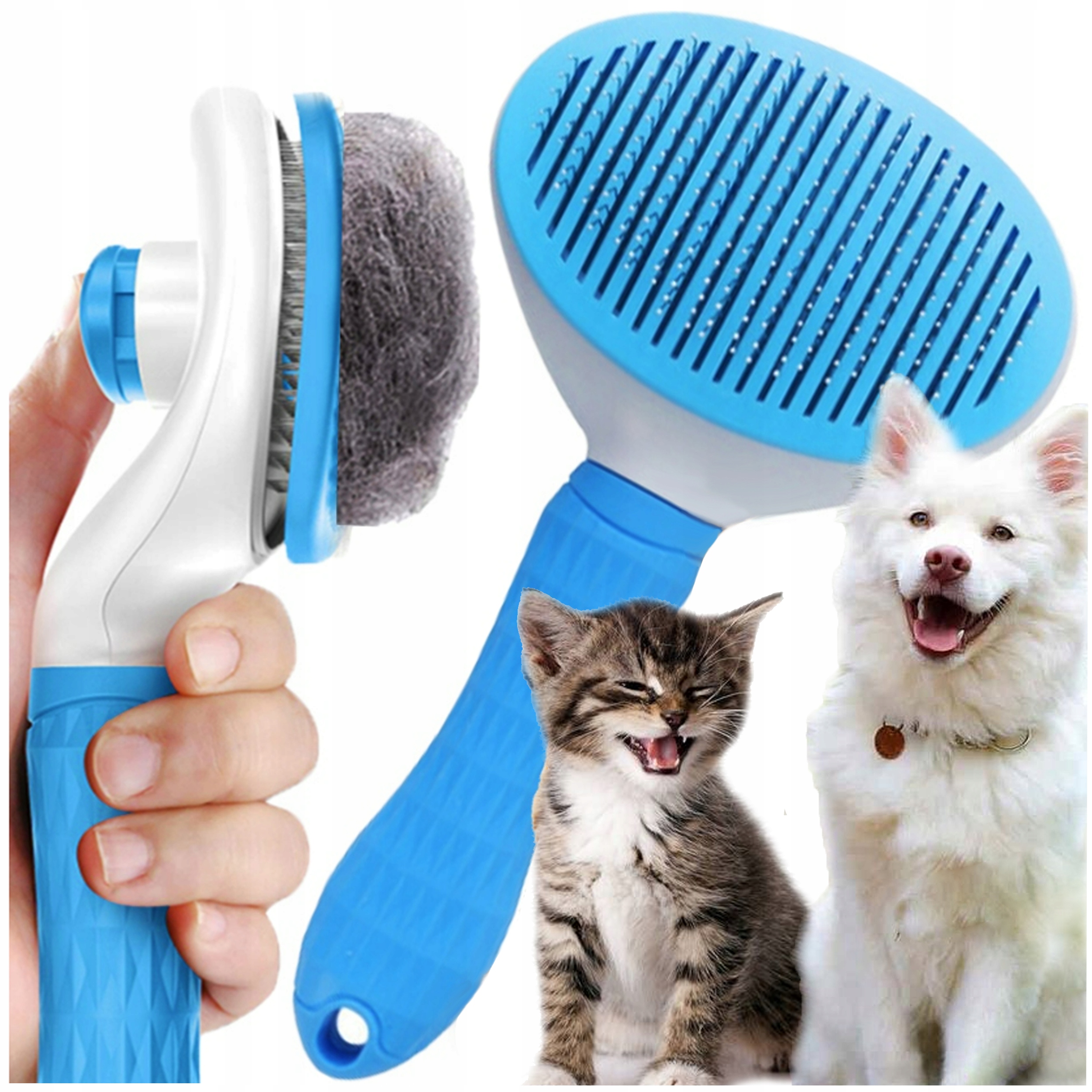 

Szczotka Do Sierści Dla Psa Kota Samoczyszcząca