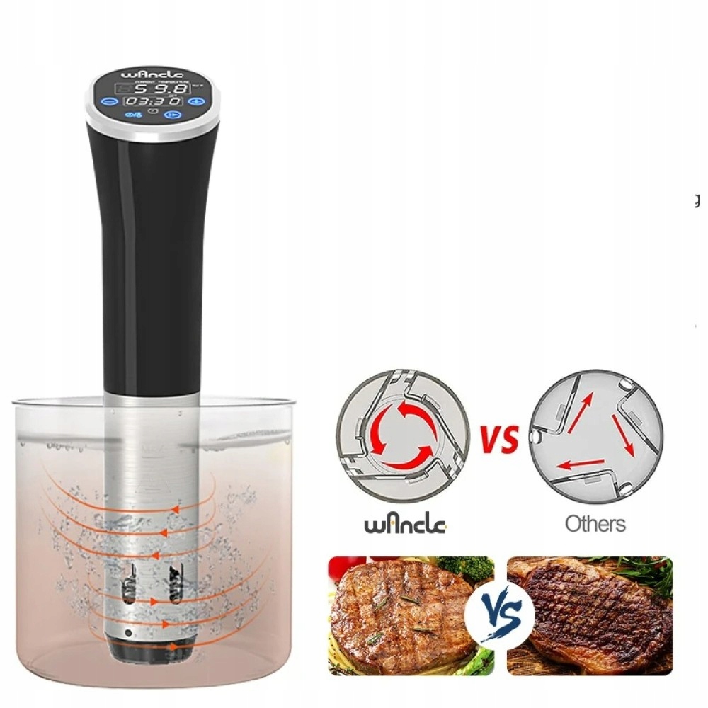 Sous Vide Wancle 1100W Cirkulátor Přesný Cooker Vakuové vaření