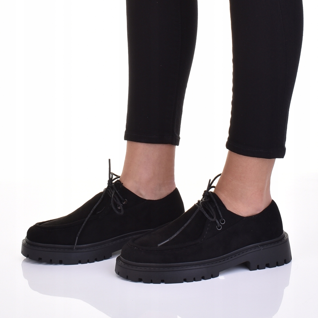 MODNE MOKASYNY DAMSKIE ZAMSZOWE PÓŁBUTY ELEGANCKIE Marka bez marki