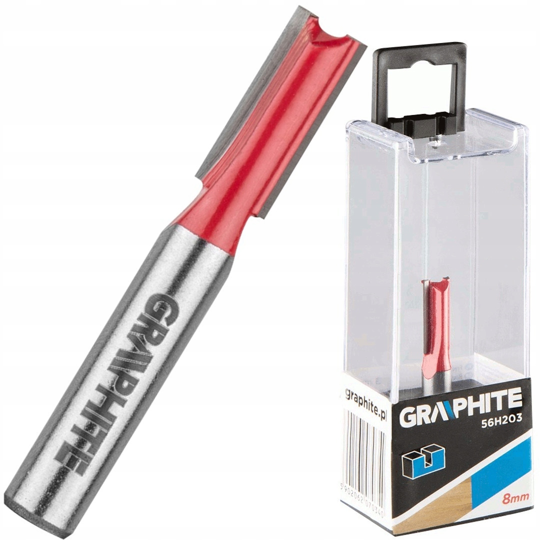

Graphite Frez Prosty Do Drewna Rowków 8mm 56H203