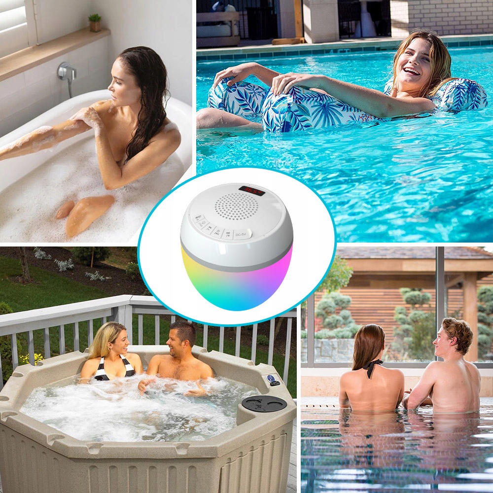 Wodoodporny głośnik basenowy Bluetooth IP68 LED + Termometr basenowy EAN (GTIN) 5905108441388