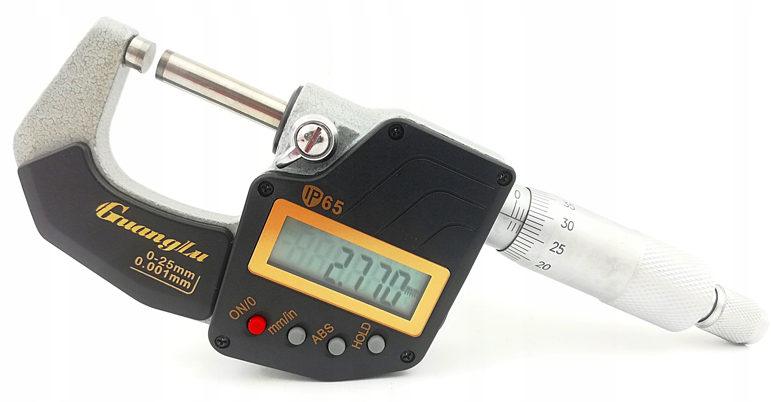 Mikrometr zew. elektroniczny 0-25mm IP65 GUANGLU