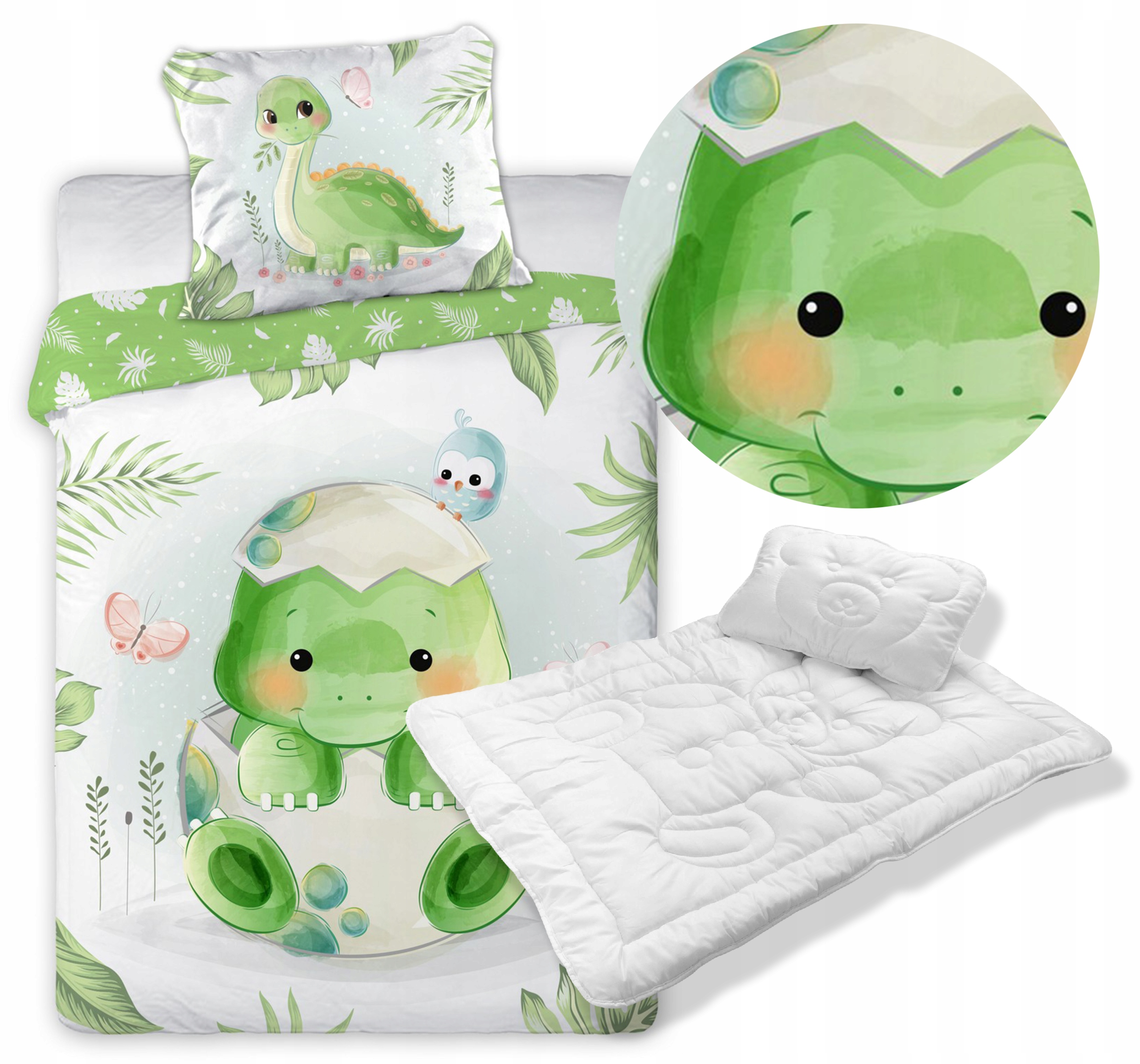 

Komplet Do Łóżeczka 100X135 40X60 Pościel Kołdra