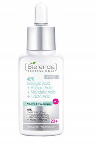 BIELENDA KWAS SALICYLOWY 40%+AZELAINOWY+MIGDAŁOWY