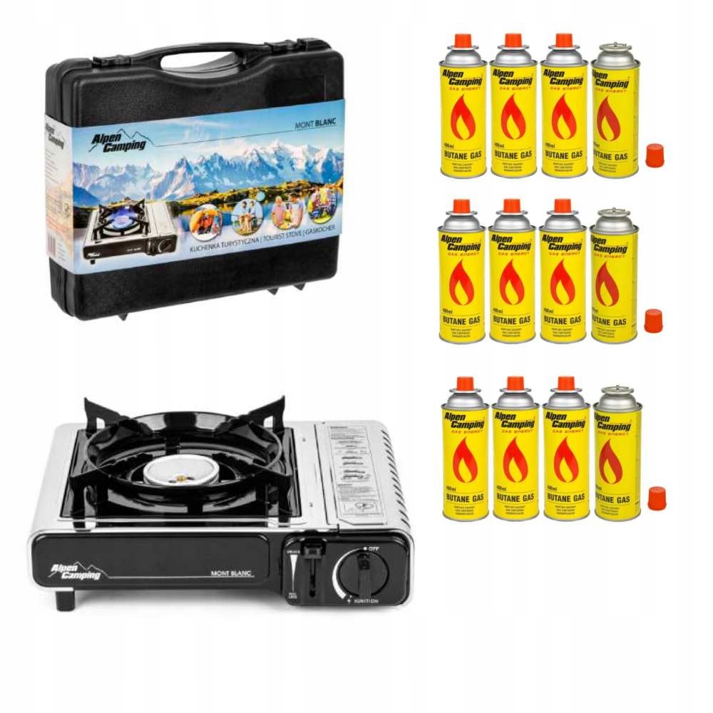 Kempingový vařič Alpen Camping 12 kartuší